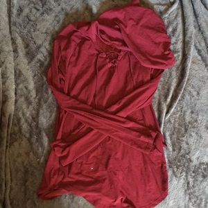 Red-Purple Thin Hoodie